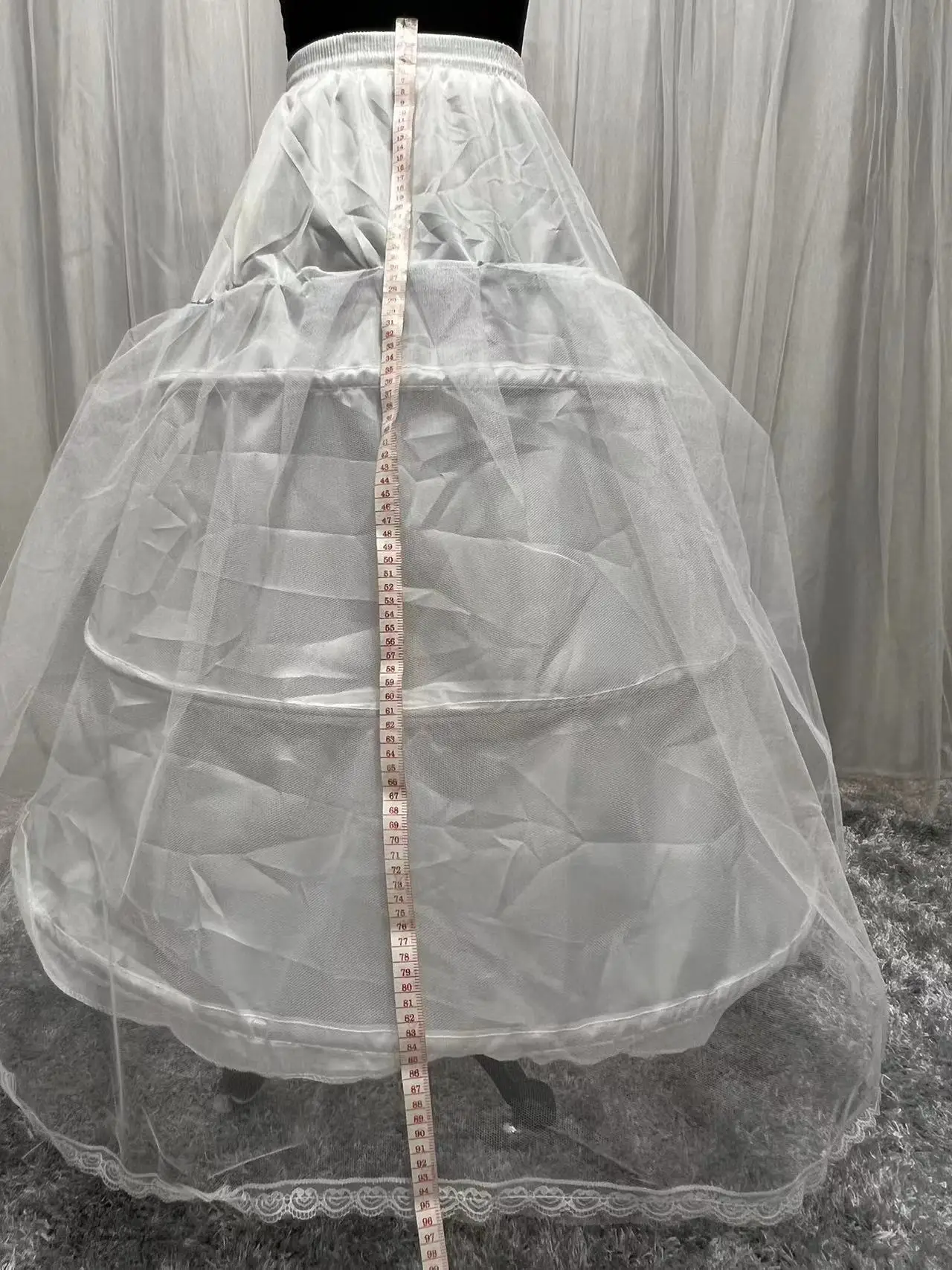 MYYBLE Freies verschiffen Hohe Qualität Weiß 3 Hoops Petticoat Krinoline Slip Unterrock Für Hochzeit Kleid Brautkleid Auf Lager 2020