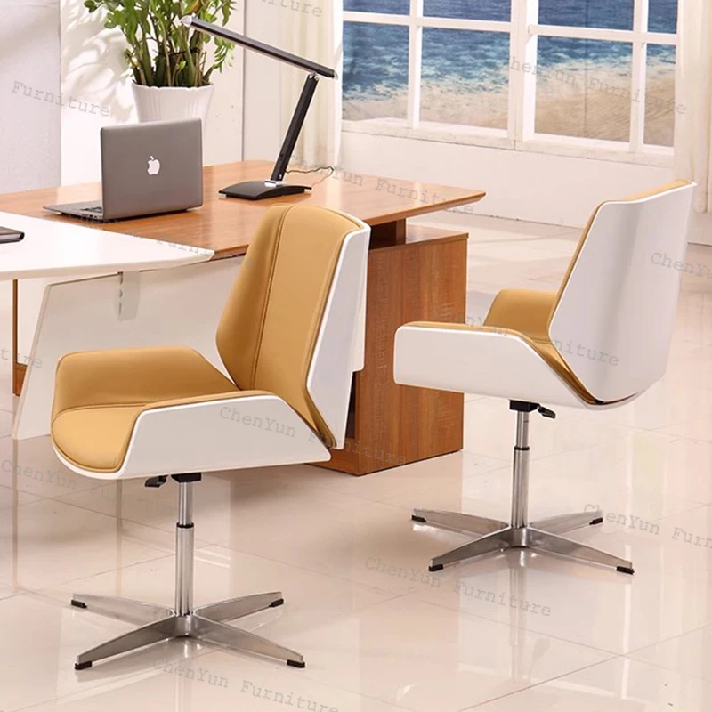 Lounge Comfort Office Chair Mobile Ergonomic Furniture Sedentary Rotate Office Chair Backrest Headrest Work Silla De Escritorio