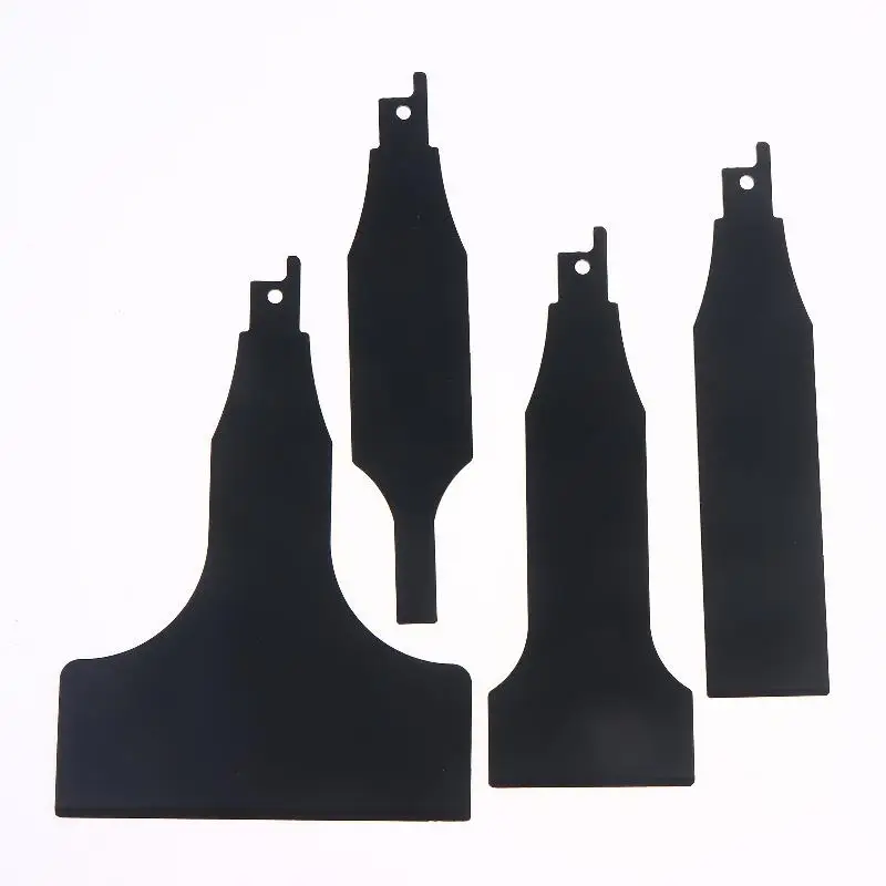 1/4Pcs Reciprocating Saw Scraper Blades, High Carbon Steel Tile Cleaning Tool For Removing Mortar And Adhesive From Ceramic Wall