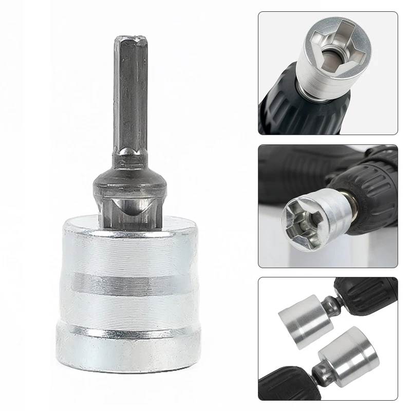 

1 Pc Universal Jack Socket Adapter Bit Chuck - Effort Saving Portable Quick Release for Hand Drill | Power Tool Accessory