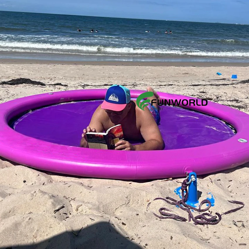 

Summer Beach Toys Inflatable Ride on Floats Sea Floating Platform Swimming Pool Lounge for Boat