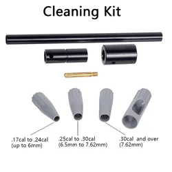 8Pcs Tactical Cleaning Kit.17Cal .22Cal .30Cal Universal Gun Bore Guide Cleaning Rifle Brush Clean Hunting Cleaner Accessories