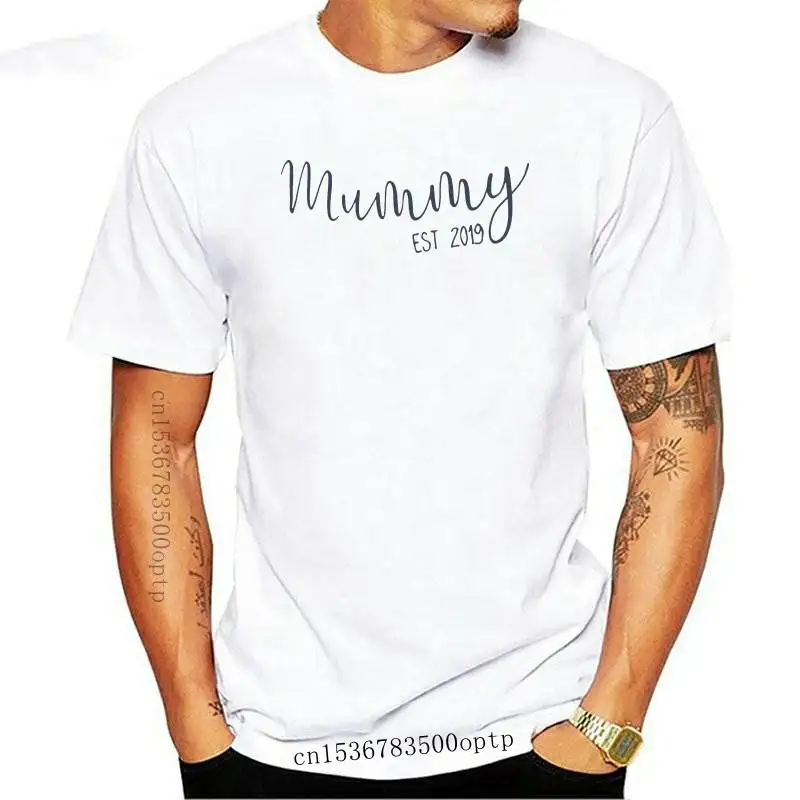 2022 Daddy Mummy T-shirts Casual Couples Pregnancy Announcement Tshirt   Men Women Reveal Matching Parents Cotton Tops