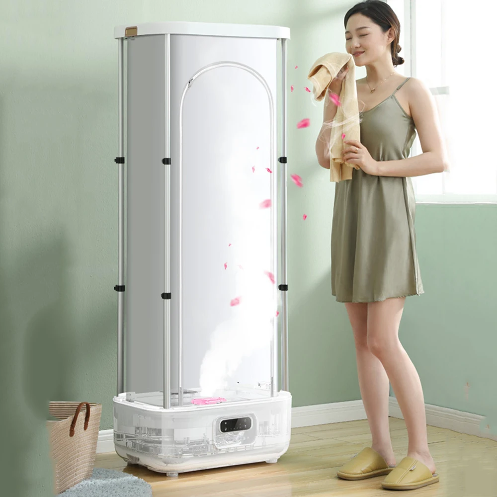 New Household Domestic Foldable Automatic Wrinkle Removal Portable UV Steam Electric PTC Ceramic Heating Clothes Dryer Machine