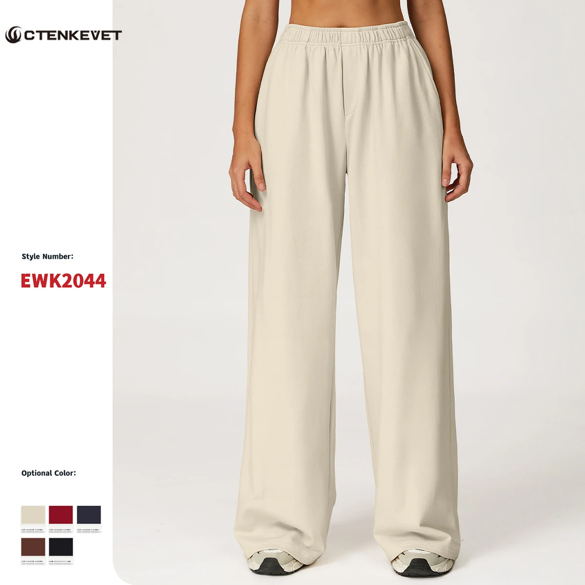 

Winter Warm Yoga Joggers Women Pocket Casual Tracksuit Bottoms Female Outdoors BaggySweatpants Woman High Waist Wide-Leg Pants