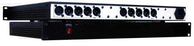1 in 4 out dual channel audio distributor standard 1U chassis conference performance microphone
