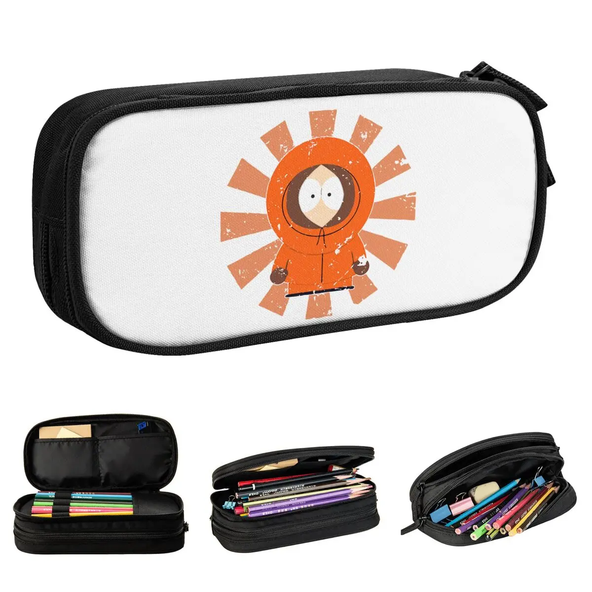

Southparkd Japanese Cartoon Pencil Cases Creative Anime Pen Box Bag for Student Large Storage School Supplies Zipper Pencilcases