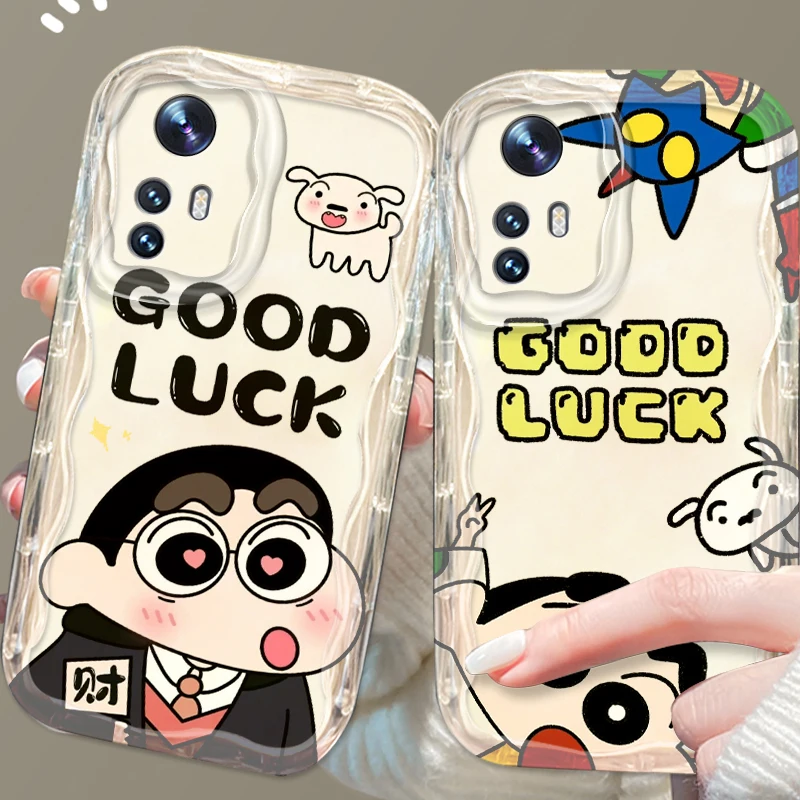 Anime C-Crayones S-Shins-chanes For Xiaomi Mi 14 12 12T 11 Lite Poco M6 X6 X5 X4 X3 M3 F4 Pro GT NFC 5G Wave Oil Cover