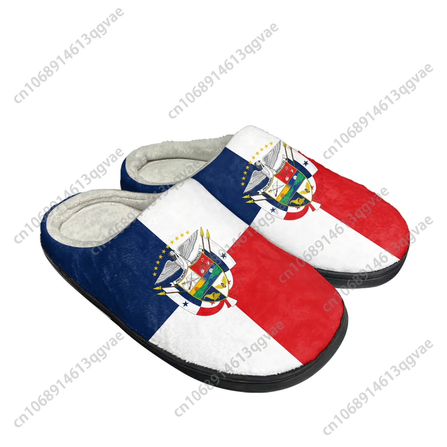 

Panamanian Flag Home Cotton Custom Slippers Mens Womens Sandals Panama Plush Bedroom Casual Keep Warm Shoes Thermal Slipper