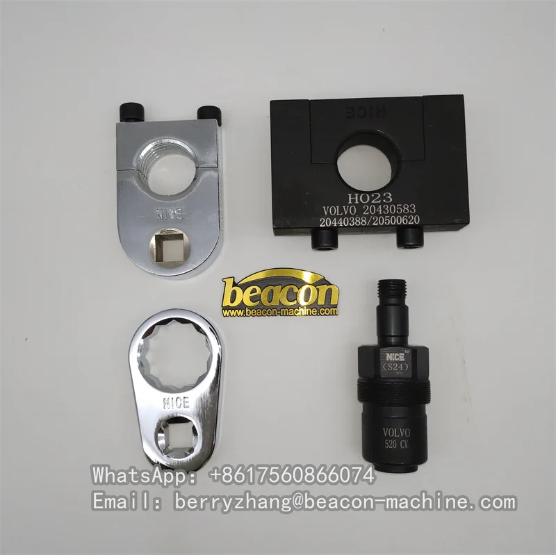 For Volvo 2 Pins 4 Pins Common Rail Diesel Unit Injector Delphi E1 E3 Disassemble Tool Kits Adaptor Clamp Wrench Repair Tool Set view 2