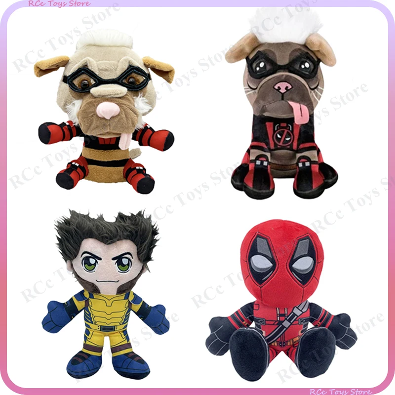 Dogpool Plush Deadpool Plushie Bolster Pillow Deadpool Wolverine Toys Wolverine Logan Room Decoration Kids Christmas Gifts