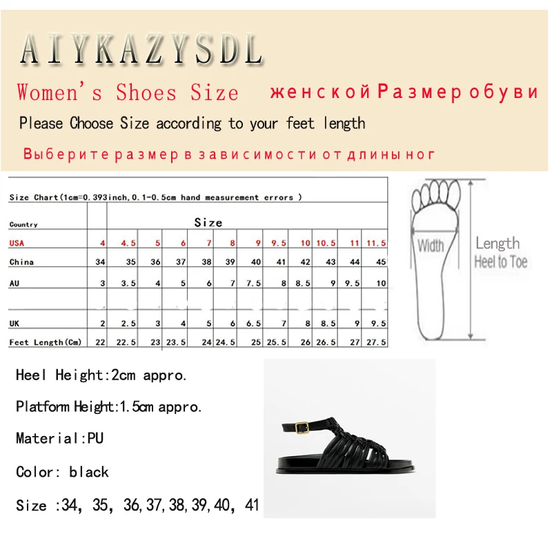 2024 Knit Weave Sandals Women Ankle Wrap Slingback Sandals Cut Out Rome Gladiator Flat Platform Sandals Casual Flats Streetwear