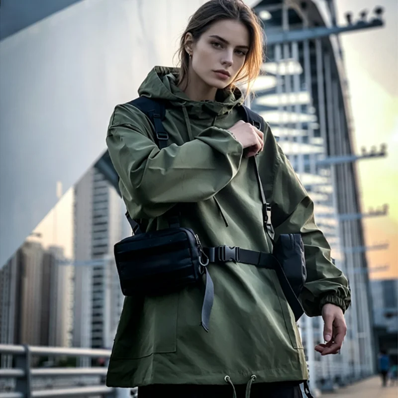 Unisex Chest Rig Bag Tactical Streetwear Bag Functional Vest Pocket Hip Hop Chest Pack Woman man Fanny Pack Sports Vest Backpack
