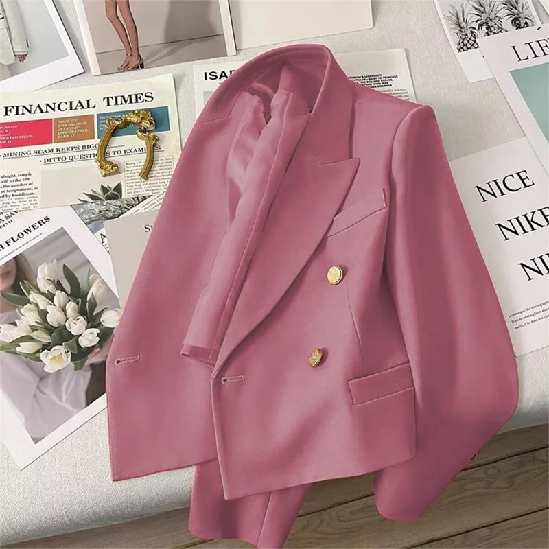 

Woman Blazer Korean Spring Autumn Jackets Chic Casual Sports Suit Elegant Ladies Office Blazers Coat Female Outerwea Chic Tops