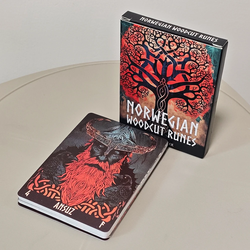 

Колода с норвежских рун, 24 карты, колода Oracle, 10,4*7,3 см, руны Elder Futhark
