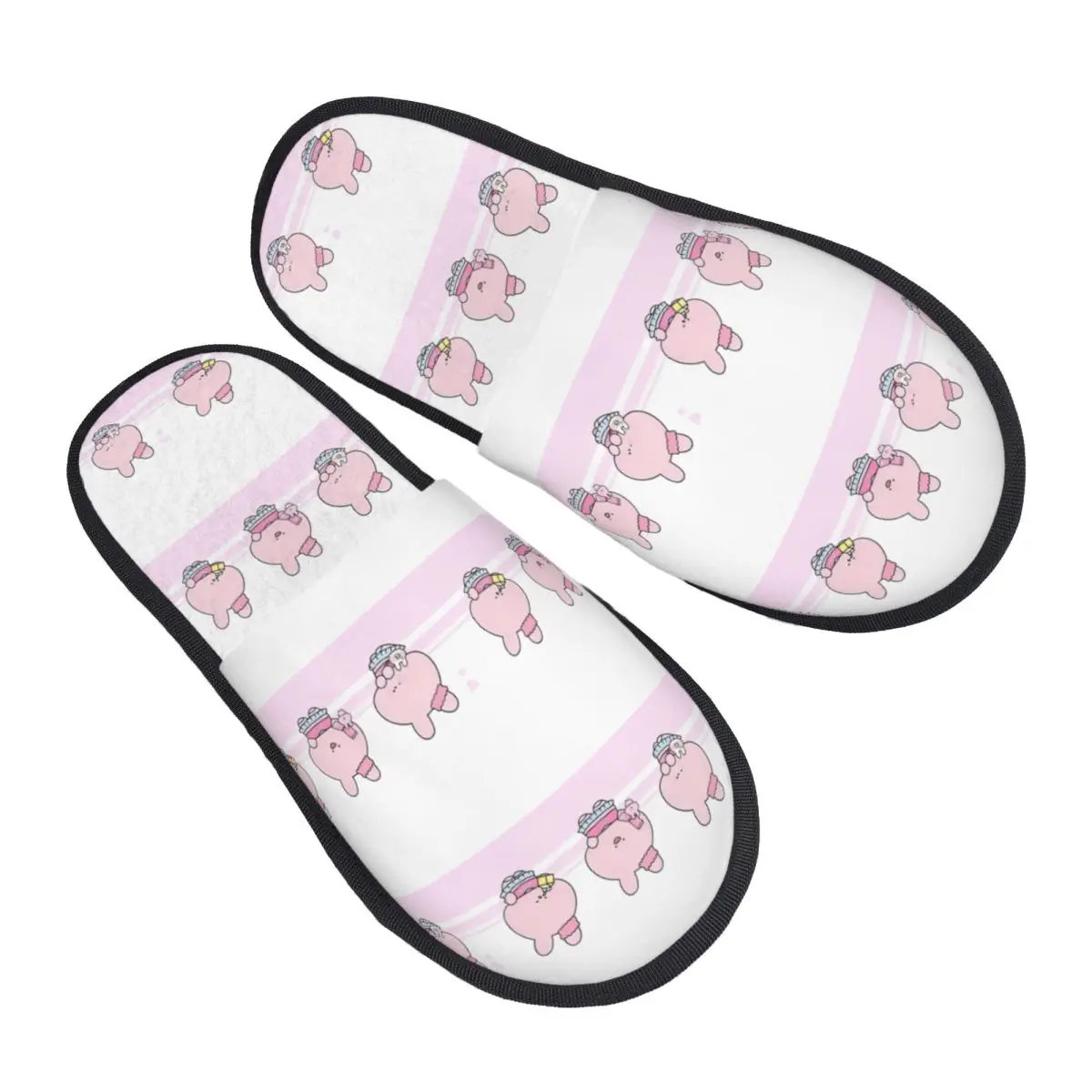 Custom Asamimichan House Slippers Women Comfy Memory Foam Mascot Character Slip On Hotel Slipper Shoes