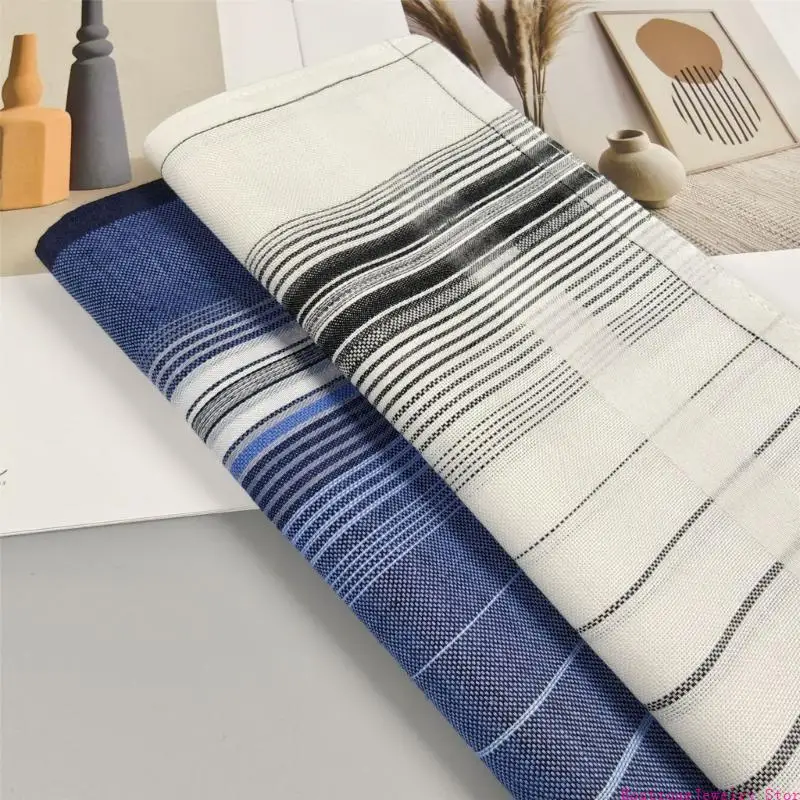 e1PE 스트라이프 손수건 주머니 손수건 손수건 다색 반다나 고 흡수성 남성 포켓 타월