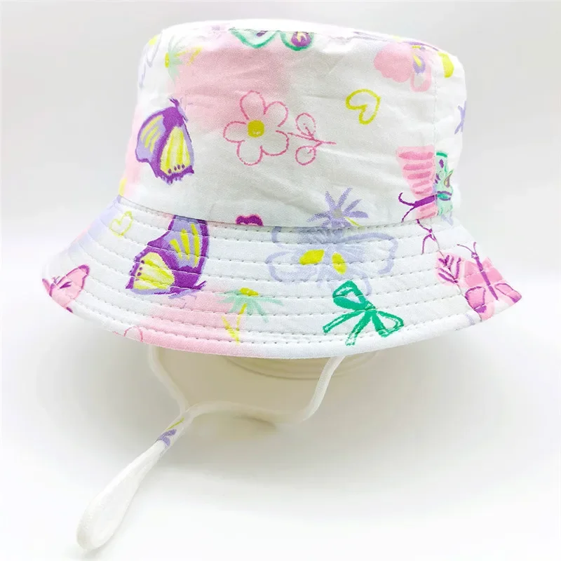 New Panama Summer Baby Girls Hat Travel Boys Fisherman\'s Hat Kids Beach Sun Cap Children Bucket Hats Cotton Toddler Baby Hats