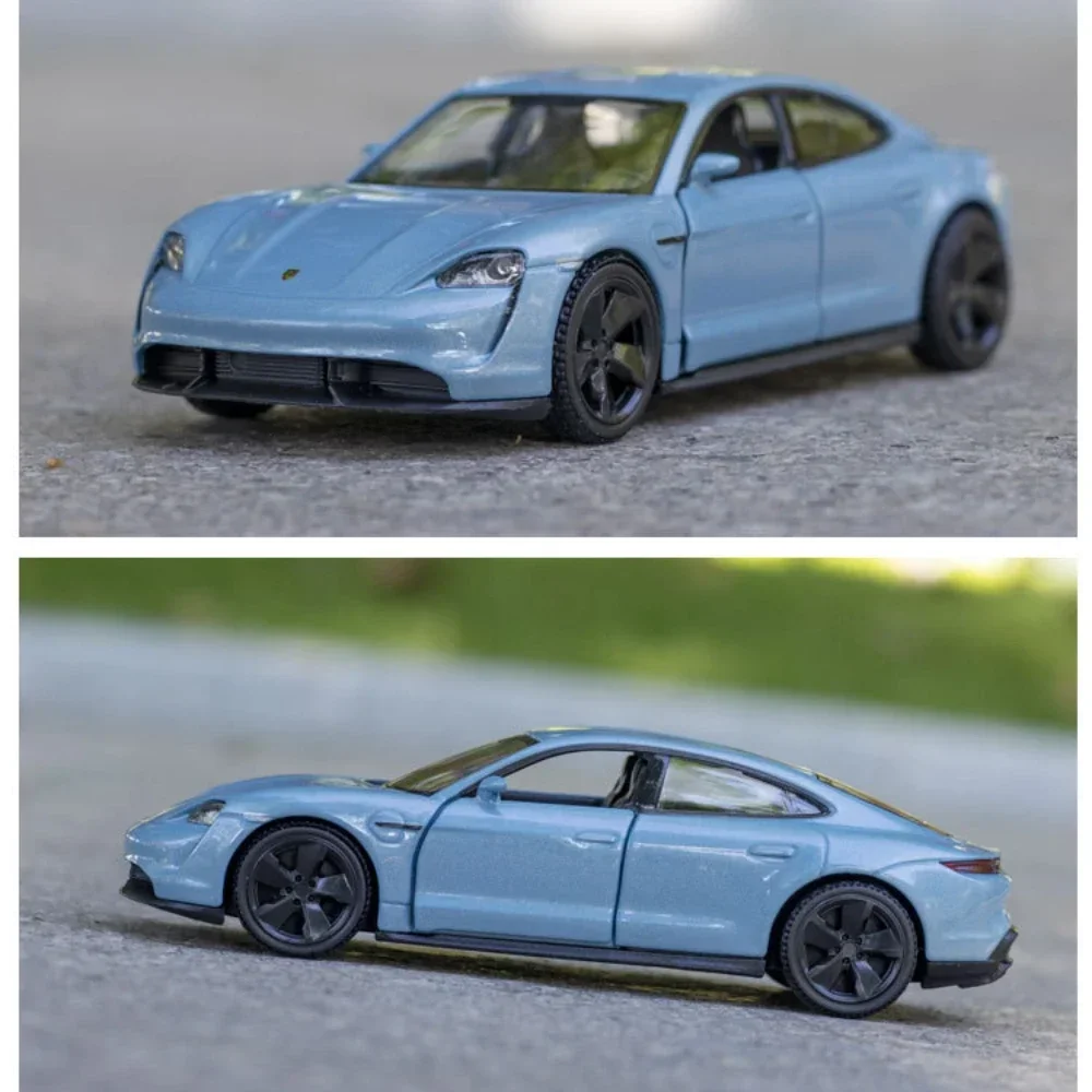 Porsche Taycan-alta simulação Diecast Metal Alloy Model, brinquedo do carro para crianças, coleção do presente, 1:36