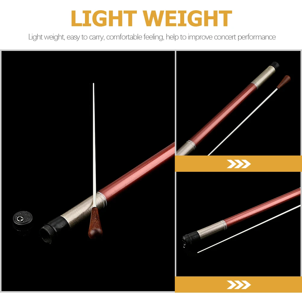 

Lightweight Durable Plastic Conducting Baton For Orchestra Performance With Long Wooden Handle Portable Music Conductor Stick