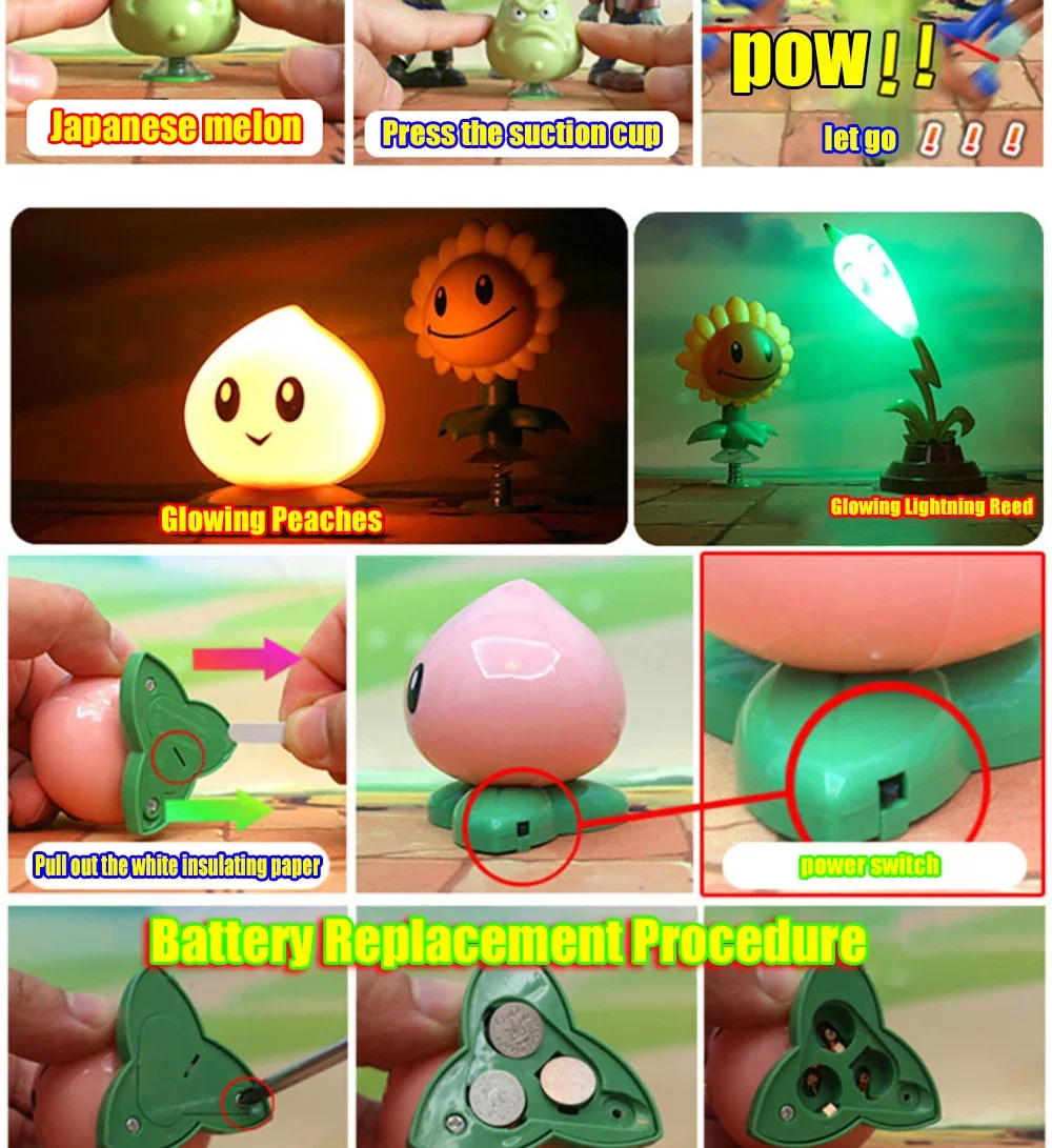 PLANTS VS ZOMBIES PVZ Pea Shooter Boss Actionfigur Modell Spielzeug Puppen Schießen Dave Allstar Spielzeug Kinder Geschenke für Jungen – Detail 11