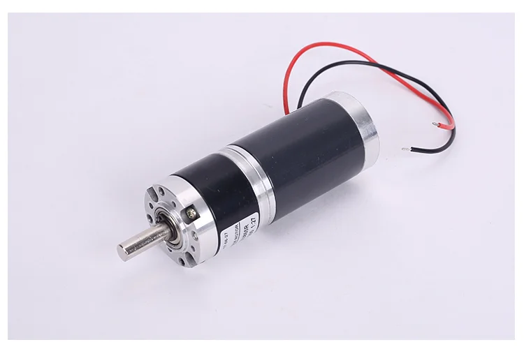 عزم دوران عالي 24 فولت محرك تيار مستمر كوكبي 12 فولت تنظيم السرعة العكسية محرك مخفض صغير 38 مللي متر