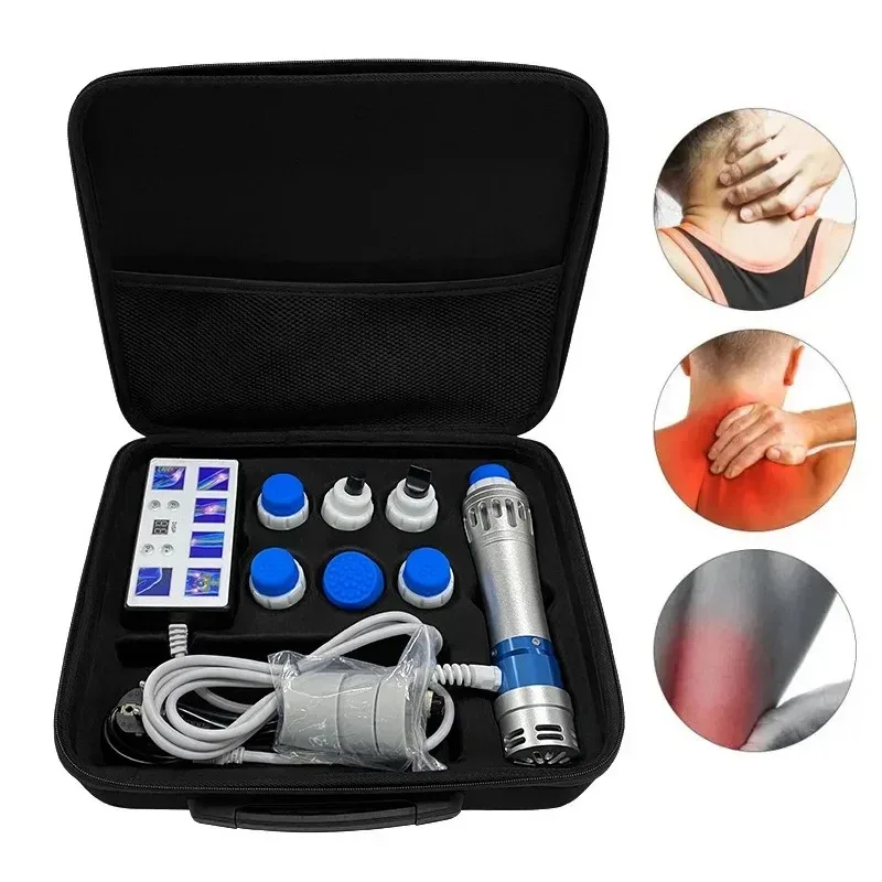 Portable Shockwave Therapy Machine Physiotherapy Shock Waves Vibrator-Massagers Muscle Machine Health Body Massager Pain Relief