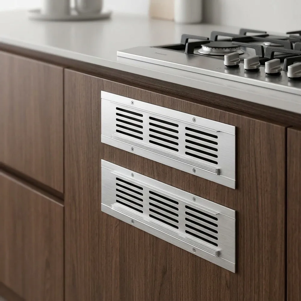 For Shoe Storage Aluminum Vent Grille Anti-slip Strip Unique Embedded Strip Design Fresh Storage for versatile Installation