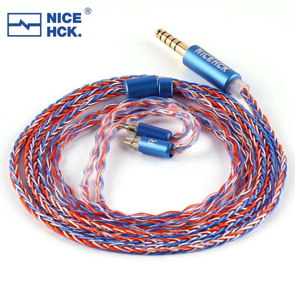 

NiceHCK NewGarden HiFi Audio IEM Upgrade Cable 8 Strands 5N OFC+Silver Plated OFC Wire for Himalaya Cadenza 4 Singolo EA1000