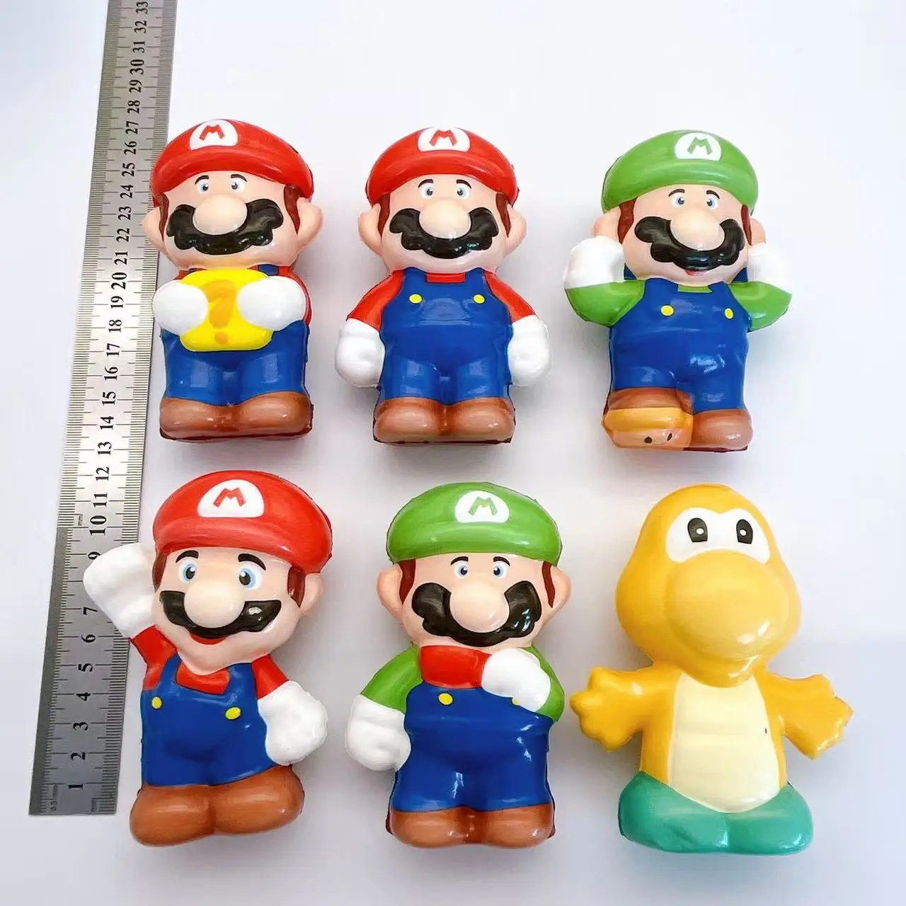 Super Marios Fidget Toys Anime Squeezes Action Figures Kids Adult Stress Reliever Doll Release Emotions Accessory Children Gift