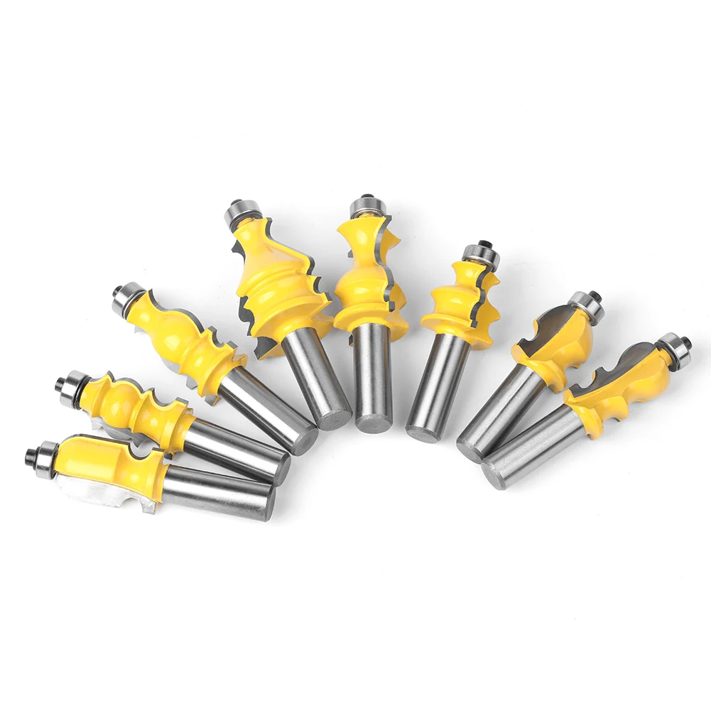 Imagem -06 - Linha Cnc Cortadores de Madeira Face Mill Architectural Moldagem Corrimão Router Bit Base de Revestimento Polegada Shank 1pc