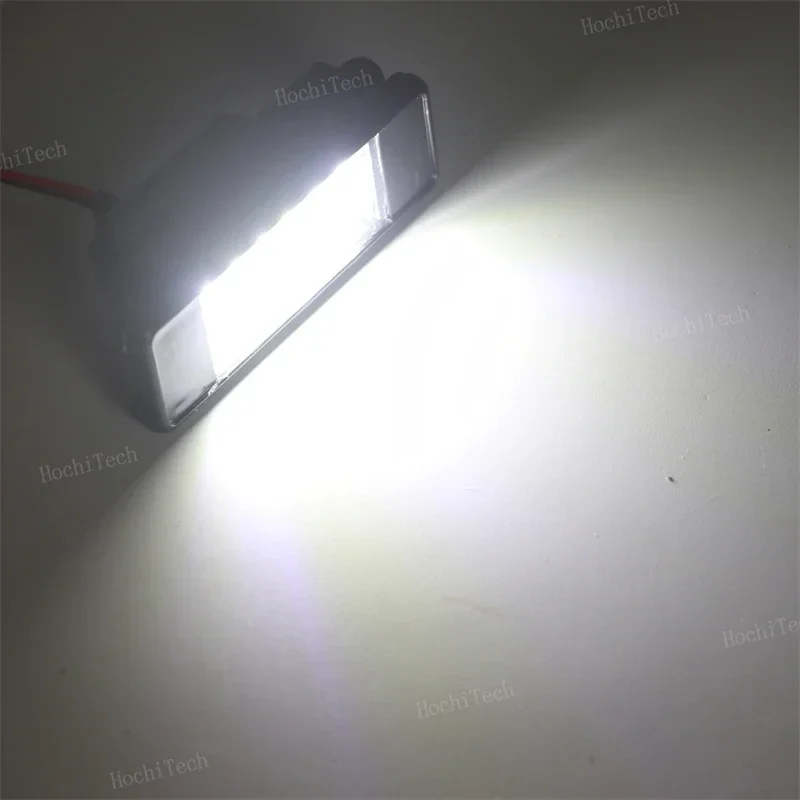 2 قطعة LED رقم السيارة لوحة ترخيص ضوء 12 فولت مصلحة الارصاد الجوية لنيسان بريميرا P12 Teana باثفندر قاشقاي X-Trail جوك مارس روج سبورت #6