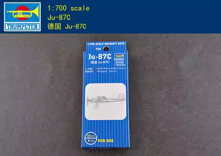 Trumpeter 1/700 Ju-87C 03466 Kit de modèle à l'échelle jouet de bricolage