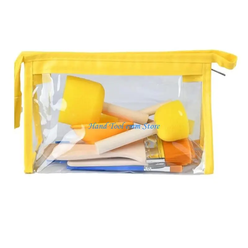 H37F Multipurpose Decoration Brush Set with 5 Different Sizes and Carrying Case