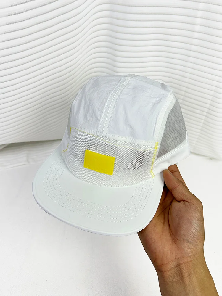 Summer outdoor quick-drying cap men's and women's outdoor sports sunscreen five-piece cap big head circumference cap
