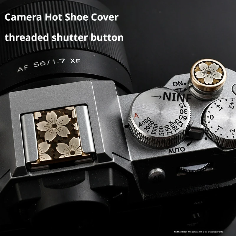 Sakura Series Metal Hot Shoe Cover for Canon Nikon Sony Fuji XT50 XM5 XT30II Leica ZF Z50 R50 DSLR Mirrorless Camera Parts view 2