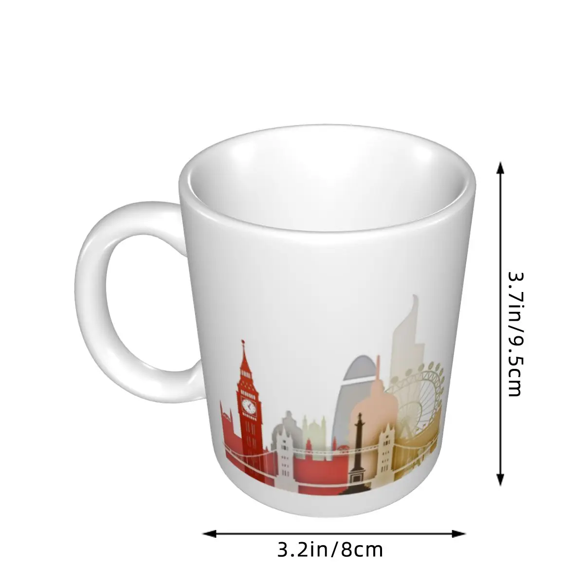 London Mug Funny Ceramic Coffee Cups Tea Mugs Milk Cup Drinkware Gift for Friends 2