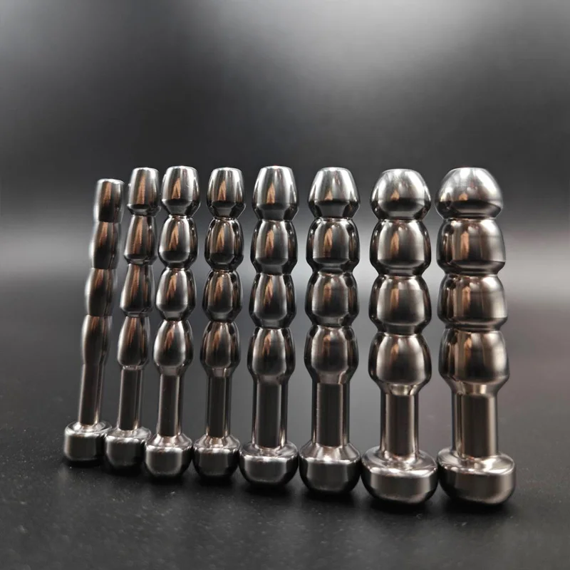 Male Stainless Steel uretra Plug uretra Dildo terdengar Penis Plug uretra merangsang Dilator masturbasi batang mainan seks untuk pria