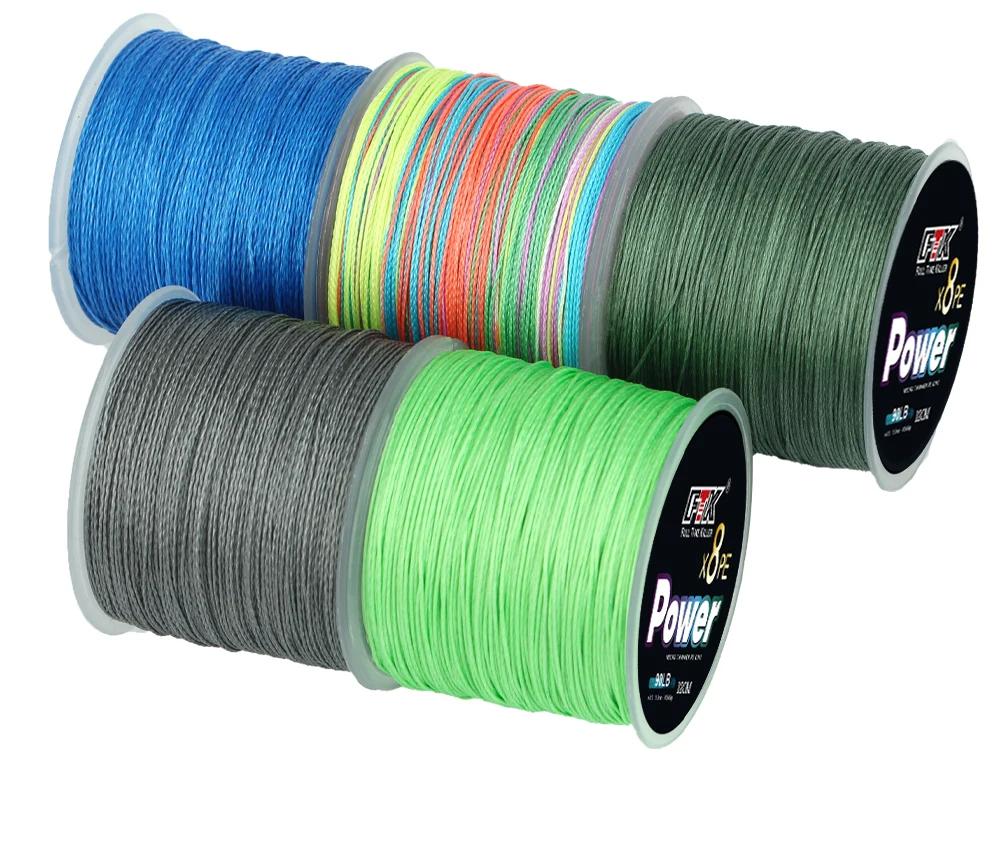 FTK 8X Angelschnur 120M 8-Strang Geflochtene Angelschnur Multifilament PE-Schnur für Karpfenangeln – Detail 2
