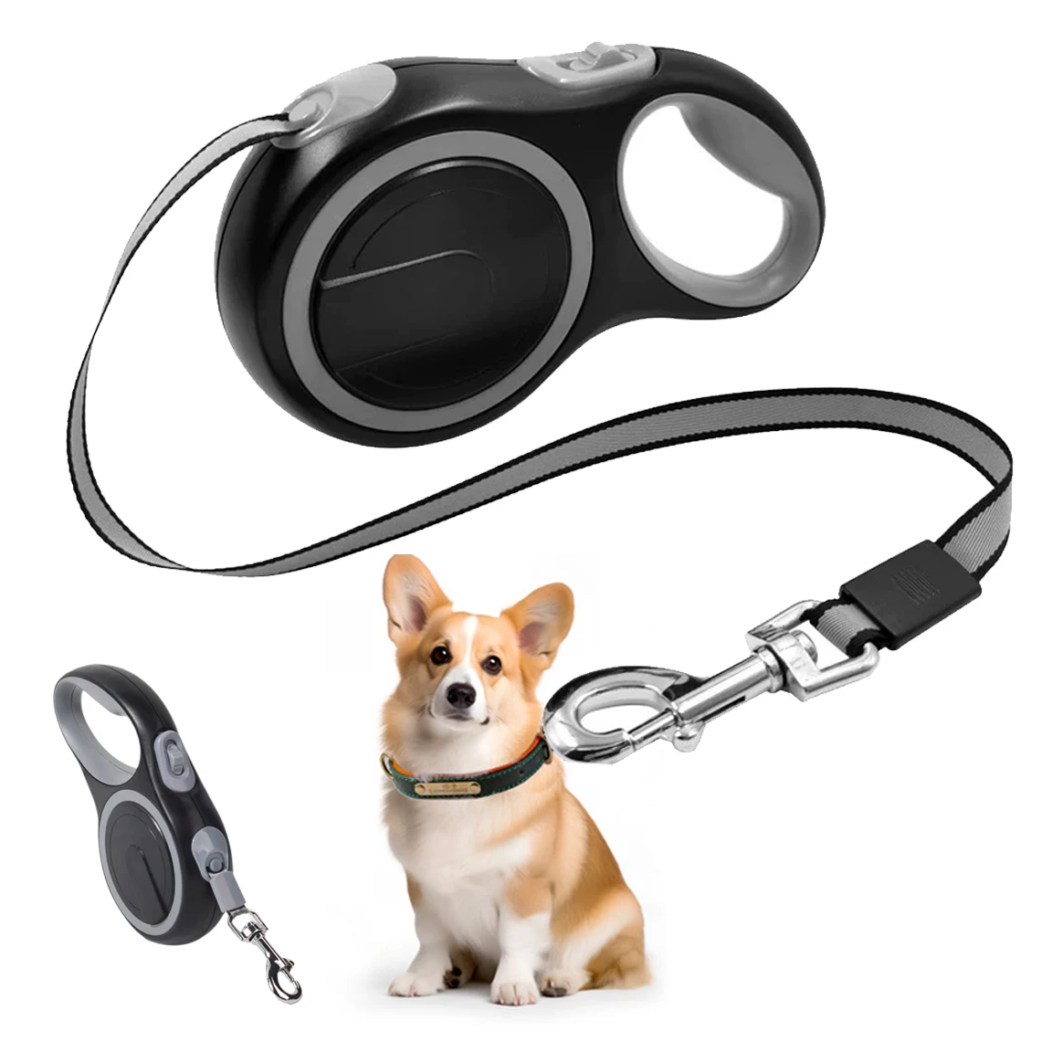 

5M/8M Anti-impact Dog Leash Auto Retractable Roulette Adjustable Long Lead Strong for Small Large Dogs Walk Nylon Durable Rope