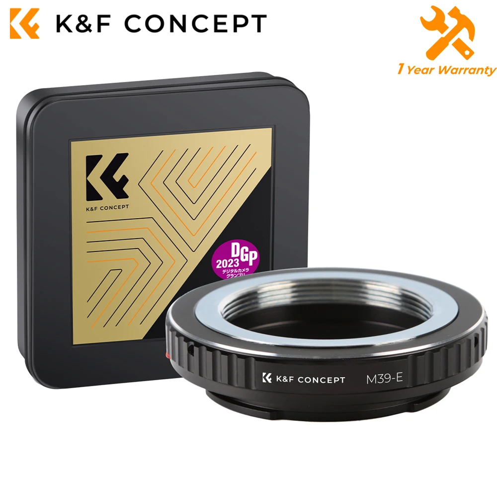 K & F Concept Lens Adapter for M39 Lenses to Sony E Camera Mount for Sony E α3000 α3500 α5000 α5100 α6000 m α6100 α6300 α6400