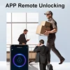 Tuya 또는 TTLock APP 스마트 도어 잠금 장치 비밀번호 잠금 해제 원격 제어 지문 잠금 장치 IC 카드가있는 Keyless 터치 스크린 IP67 6