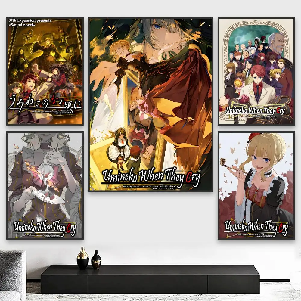 Game U-Umineko When They Cry Poster Elegant And Affordable Wall Art Stickers For Dormitory Living Room And Bedroom Spaces view 4