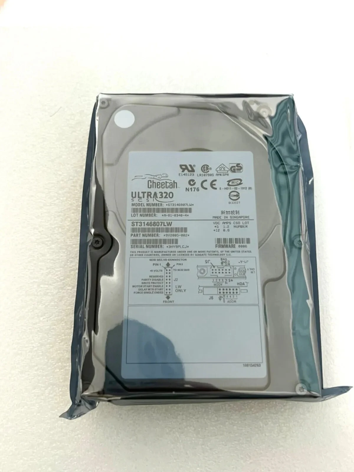 Для ST3146807LW 146G 10K SCSI 68-контактного жесткого диска DELL 0M3637