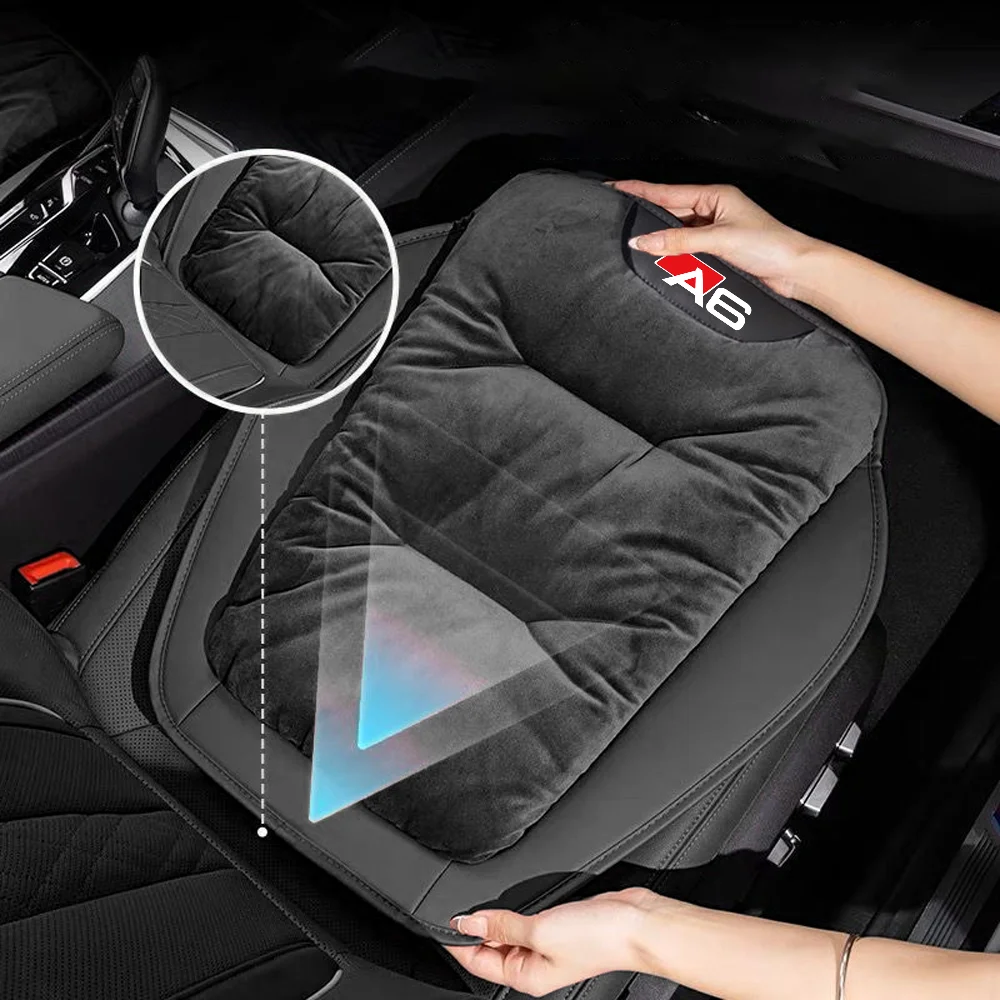 

Widen Car Seat Cover Flannel Warm Car Front/Rear Seat Cushion for Audi A6 A7 A8 A1 A3 A4 A5 Waist Cushion Interior Accessories