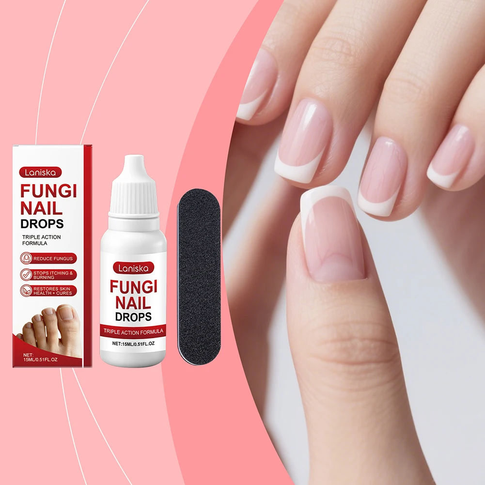 Nail Fungus Care Solution Anti-Infection Onychomycosis Repair Damaged Cracked Hand Foot Nail Manicureed Health Care Essence 15ml