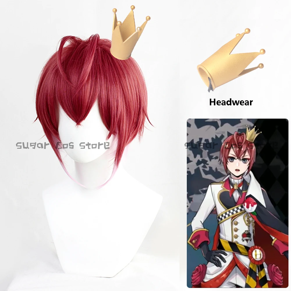 

Аниме Twisted Wonderland Riddle Rosehearts Косплей Парик Корона Головные уборы Хэллоуин Карнавальный костюм для вечеринки Аксессуары Реквизит подарки
