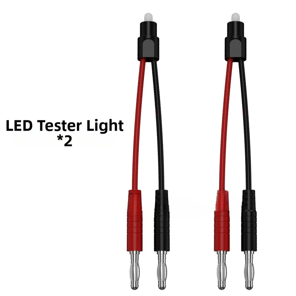 Test Probe Kit 15 Piece Includes 4mm Connectors Non Invasive Hooks LED Indicators for Industrial Electrical Work