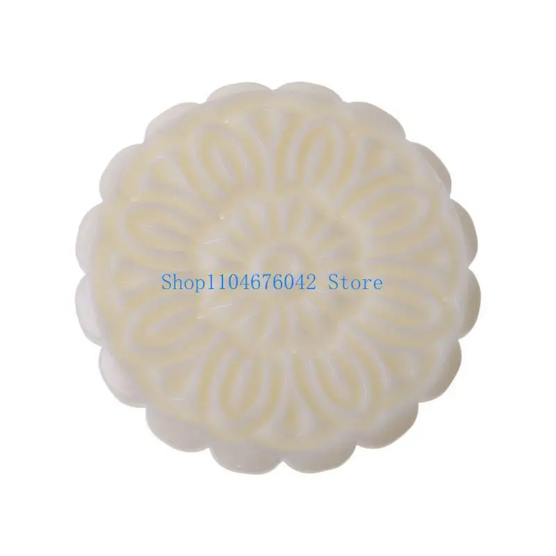 652F 100g Mooncake Mold 4 Flowers Stamps Round Barrel Hand Press Moon Cake Pastry Mould DIY Bakware