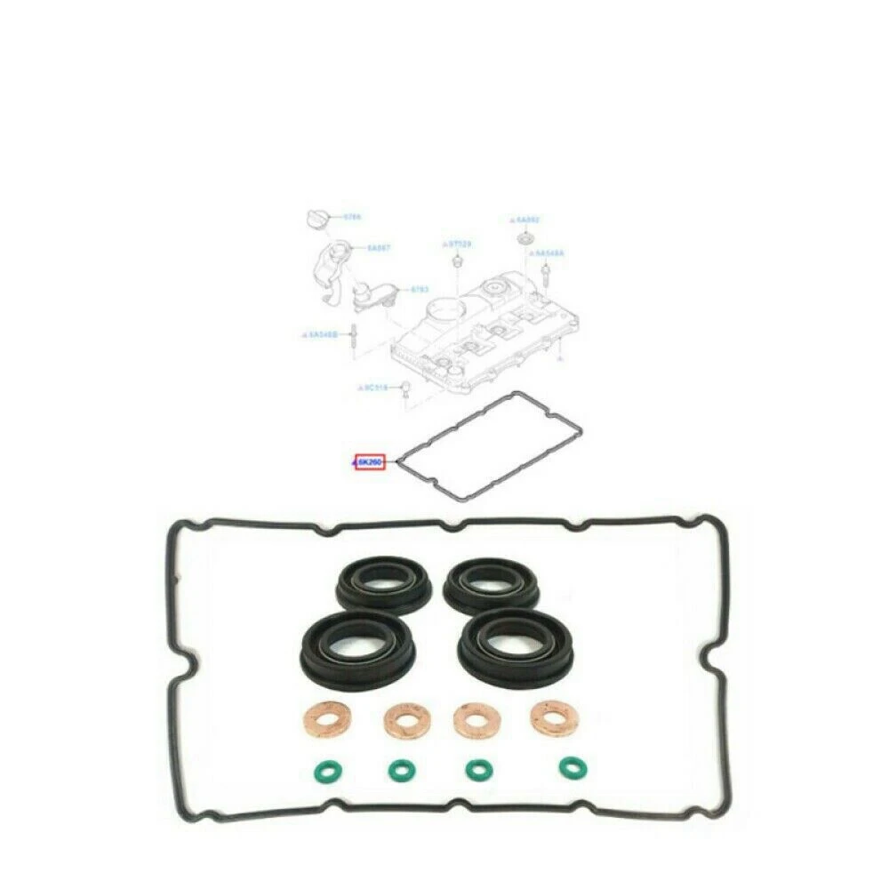 Injector Seal Kit + Rocker Cover Gasket for Ford Transit MK7 2.2 TDCi 1378433 , 1495919 , 1378432 , 1980.J7, 71724128